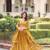 Yellow Silk Sequins Embroidered Lehenga Choli And Duptta
