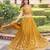 Yellow Silk Sequins Embroidered Lehenga Choli And Duptta