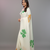 Republic Day Special White Printed Satin Saree with Blouse