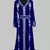 Royal Blue Silver stone and  Beads  Moroccan Kaftan With hijab 