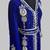 Royal Blue Silver stone and  Beads  Moroccan Kaftan With hijab 