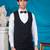 royal black floral print tuxedo with hand embroidery work