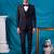 purple embroidered tuxedo for men wedding wear