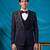 purple embroidered tuxedo for men wedding wear