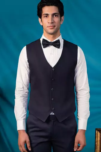 purple embroidered tuxedo for men wedding wear