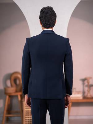 navy blue tuxedo with nature scenic print and hand embroidery 5
