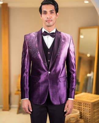 ombre purple velvet tuxedo with celestial star embroidery 4
