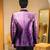 ombre purple velvet tuxedo with celestial star embroidery