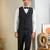 black embroidered tuxedo for men wedding wear