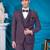 dusty maroon embroidered tuxedo for men