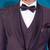 dusty maroon embroidered tuxedo for men