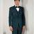 peacock green embroidered tuxedo set for men