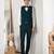 peacock green embroidered tuxedo set for men