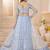 SKY BLUE Net Embroidered Lehenga set with Choli and dupatta
