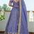 BLUE TISSUE Sequin AND THREAD LEHENGA & BLOUSE AND DUPATTA
