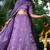 PURPLE Embroidered ZARI WOORK LEHENGA & BLOUSE AND DUPATTA