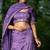 PURPLE Embroidered ZARI WOORK LEHENGA & BLOUSE AND DUPATTA