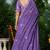 PURPLE Embroidered ZARI WOORK LEHENGA & BLOUSE AND DUPATTA