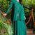 GREEN Embroidered KURTA AND SKIRT