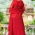 Red BHANDHINI GEORGETTE GOTA PATTI LEHENGA Blouse AND DUPATTA