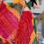 MULTICOLOUR Georgette BHANDHEJ LACE LEHENGA & BLOUSE AND DUPATTA