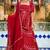 RED CHIFFON BHANDHINI SKIRT AND KURTA AND DUPATTA