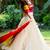 OFF WHITE SILK LACE LEHENGA AND MULTI-COLOUR BLOUSE AND DUPATTA