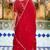 RED CHIFFON BHANDHINI SKIRT AND KURTA AND DUPATTA