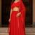 RED GRORGETTE LACE BHANDHINI LAEHENGA AND BLOUSE AND DUPATTA