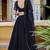 BLACK GEORGETTE LACE LEHENGA BLOUSE AND DUPATTA
