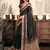   black linen solid saree
