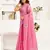 baby pink linen geomatric saree
