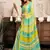 yellow linen striped (leheriya) saree