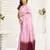 light pink   linen striped saree