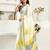 off-white linen striped saree