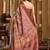 pink gobuni simran digital printed banarasi border saree