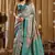 sky blue gobuni simran digital printed banarasi border saree