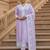Lavender georgette thread embroidery work kurti pant with dupatta