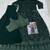 bottle green heavy georgette indowestern crop top palazzo shrug set-Full Stitched Free size