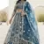 NAVY BLUE embroidered net Lehenga set with Choli and dupatta