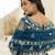 NAVY BLUE embroidered net Lehenga set with Choli and dupatta