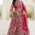 Raani pink embroidered net lehenga set with choli and dupatta