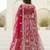 Raani pink embroidered net lehenga set with choli and dupatta