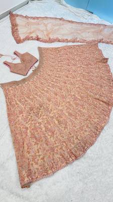 Blush Pink Bridal Lehenga Set 5