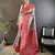 deep pink soft lichi silk blend multi-color floral digital print paithani saree