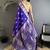 purple soft silk blend paisley zari woven banarasi saree