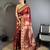 maroon soft silk blend paisley zari woven banarasi saree