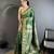 green soft silk blend paisley zari woven banarasi saree