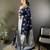 navy blue soft silk blend floral motifs banarasi saree