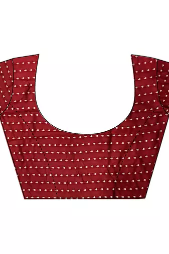 maroon soft silk blend floral motifs banarasi saree